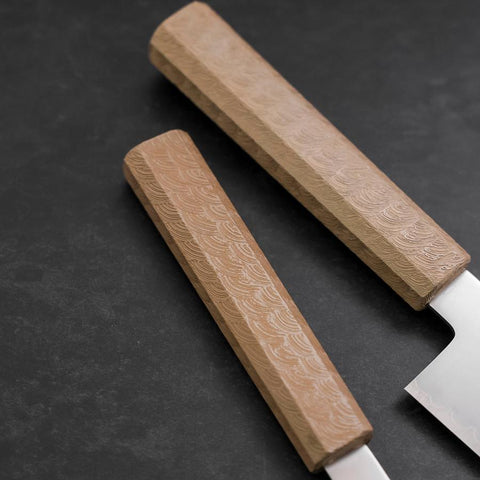 Santoku & Petty Chromax Pulido Mango Urushi Blanco Set Sakura
