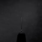 Santoku SG-2 Black Damascus Western Ebony Handle 180mm-[Musashi]-[Japanese-Kitchen-Knives]