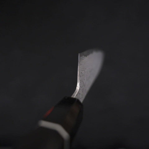 Santoku SG-2 Damascus Buffalo Ebony Handle 165mm-[Musashi]-[Japanese-Kitchen-Knives]