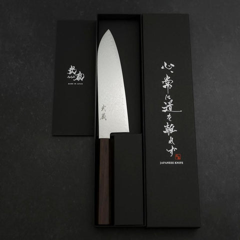 Santoku SG-2 Nickel Damascus Ebony Handle 180mm (7”)