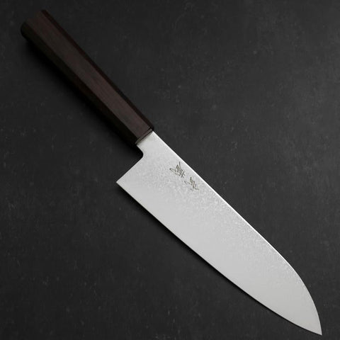 Santoku SG-2 Nickel Damascus Ebony Handle 180mm (7”)
