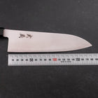 Santoku SG-2 Polished Buffalo Zelkova Handle 180mm-[Musashi]-[Japanese-Kitchen-Knives]