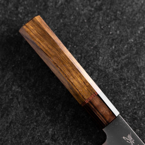 Santoku SG-2 Polished Ovangkol Handle 180mm (7”)-[Musashi]-[Japanese-Kitchen-Knives]