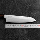 Santoku SG-2 Polished Ovangkol Handle 180mm (7”)-[Musashi]-[Japanese-Kitchen-Knives]