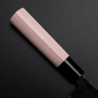 Santoku SK Steel Kurouchi Kurigata Magnolia Handle 165mm-[Musashi]-[Japanese-Kitchen-Knives]