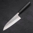 Santoku SKD11 Nashiji Ebony Handle 165mm-[Musashi]-[Japanese-Kitchen-Knives]