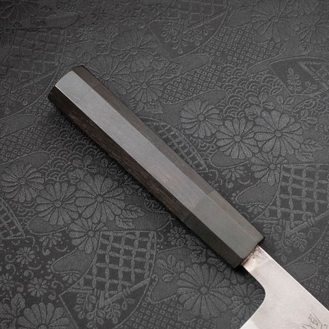 Santoku SKD11 Nashiji Ebony Handle 165mm-[Musashi]-[Japanese-Kitchen-Knives]