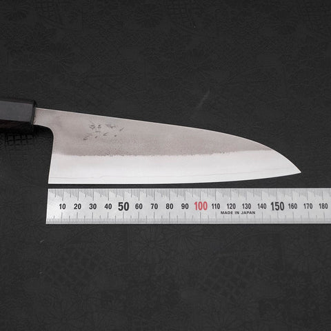 Santoku SKD11 Nashiji Ebony Handle 165mm-[Musashi]-[Japanese-Kitchen-Knives]