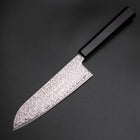 Santoku SLD Black Damascus Ebony Handle 170mm (6.7”)-[Musashi]-[Japanese-Kitchen-Knives]