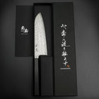 Santoku SLD Black Damascus Ebony Handle 170mm (6.7”)-[Musashi]-[Japanese-Kitchen-Knives]