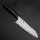 Santoku SLD Black Damascus Ebony Handle 170mm (6.7”)-[Musashi]-[Japanese-Kitchen-Knives]
