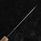 Santoku SLD Mirror Buffalo Light Pink Maple Handle 170mm (6.7”)-[Musashi]-[Japanese-Kitchen-Knives]