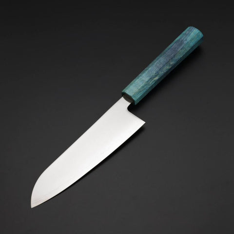 Santoku SLD Mirror Coral Shore Handle 170mm-[Musashi]-[Japanese-Kitchen-Knives]