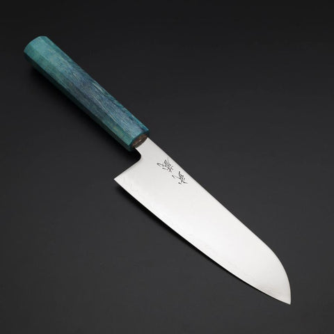 Santoku SLD Mirror Coral Shore Handle 170mm-[Musashi]-[Japanese-Kitchen-Knives]