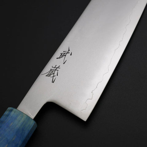 Santoku SLD Mirror Shoreline Handle 170mm-[Musashi]-[Japanese-Kitchen-Knives]