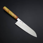 Santoku SLD Mirror Sunset Orange Handle 170mm-[Musashi]-[Japanese-Kitchen-Knives]