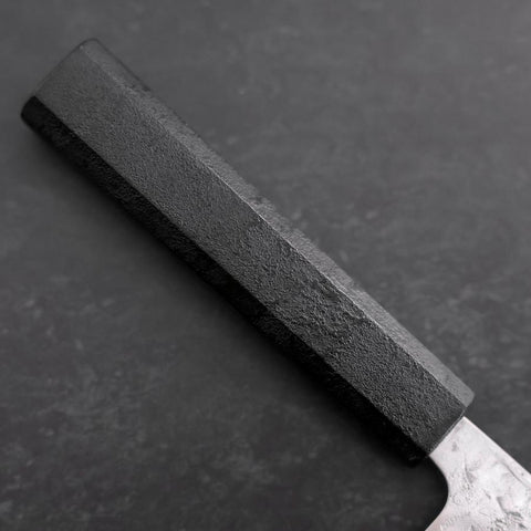 Santoku SLD Nashiji Washi Black Ishime Handle 165mm-[Musashi]-[Japanese-Kitchen-Knives]