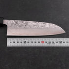 Santoku SLD Nashiji Washi Black Ishime Handle 165mm-[Musashi]-[Japanese-Kitchen-Knives]