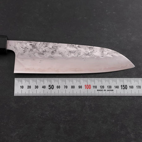 Santoku SLD Nashiji Washi Black Ishime Handle 165mm-[Musashi]-[Japanese-Kitchen-Knives]
