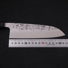 Santoku SLD Nashiji Washi Buffalo Ebony Handle 165mm-[Musashi]-[Japanese-Kitchen-Knives]
