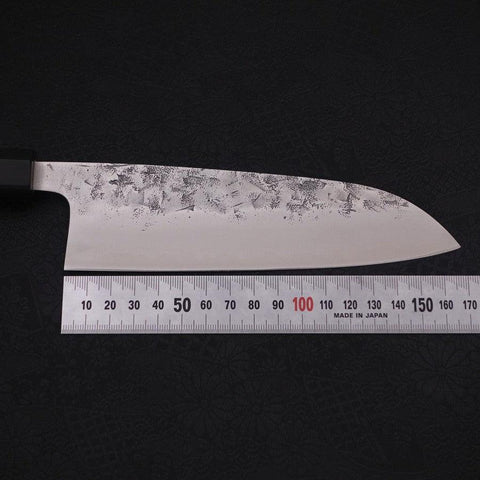 Santoku SLD Nashiji Washi Buffalo Ebony Handle 165mm-[Musashi]-[Japanese-Kitchen-Knives]