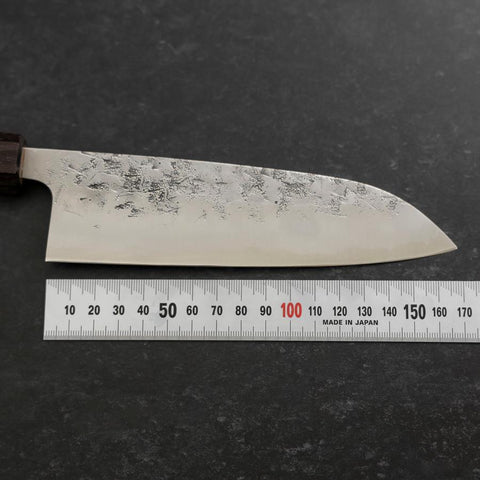 Santoku SLD Nashiji Washi Double Shitan Capped Cherry Handle 165mm-[Musashi]-[Japanese-Kitchen-Knives]