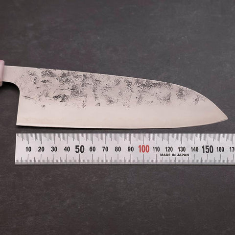 Santoku SLD Nashiji Washi Ocean Sakura Rose Gold Handle 165mm (6.5”)-[Musashi]-[Japanese-Kitchen-Knives]