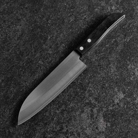 Santoku SLD Pulido Mango Occidental Negro 165mm (Tsuba Nashi)