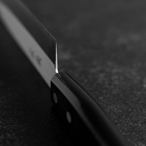 Santoku SLD Pulido Mango Occidental Negro 165mm (Tsuba Nashi)