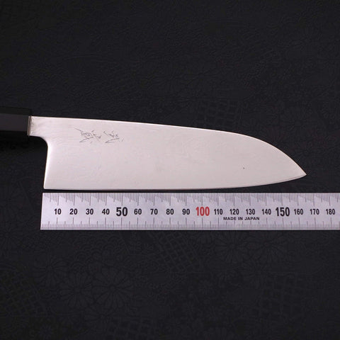 Santoku SLD Damasco Níquel Ondulado Mango de Ébano con Cuerno de Búfalo 165mm