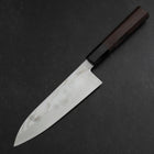 Santoku Silver Steel #3 Damascus Buffalo Wenge Handle 180mm-[Musashi]-[Japanese-Kitchen-Knives]