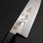 Santoku Silver Steel #3 Damascus Buffalo Wenge Handle 180mm-[Musashi]-[Japanese-Kitchen-Knives]
