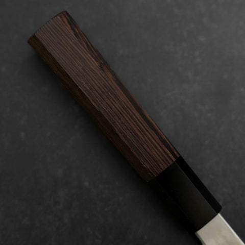 Santoku Silver Steel #3 Damascus Buffalo Wenge Handle 180mm-[Musashi]-[Japanese-Kitchen-Knives]