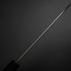 Santoku Silver Steel #3 Nashiji Black Ishime Urushi Handle 165mm-[Musashi]-[Japanese-Kitchen-Knives]