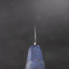 Santoku Silver Steel #3 Nashiji Blue Maple Handle 180mm-[Musashi]-[Japanese-Kitchen-Knives]