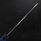 Santoku Silver Steel #3 Nashiji Blue Maple Handle 180mm-[Musashi]-[Japanese-Kitchen-Knives]