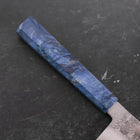 Santoku Silver Steel #3 Nashiji Blue Maple Handle 180mm-[Musashi]-[Japanese-Kitchen-Knives]