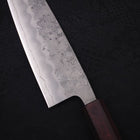 Santoku Silver Steel #3 Nashiji Purple Urushi Handle 165mm (6.5”)-[Musashi]-[Japanese-Kitchen-Knives]