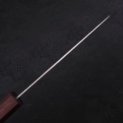 Santoku Silver Steel #3 Nashiji Purple Urushi Handle 165mm-[Musashi]-[Japanese-Kitchen-Knives]