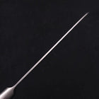 Santoku Silver Steel #3 Nashiji Western Black Handle 165mm (6.5”)-[Musashi]-[Japanese-Kitchen-Knives]