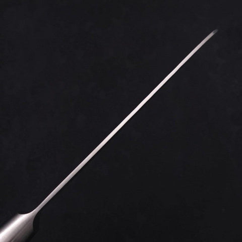Santoku Silver Steel #3 Nashiji Western Black Handle 165mm (6.5”)-[Musashi]-[Japanese-Kitchen-Knives]