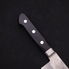 Santoku Silver Steel #3 Nashiji Western Black Handle 165mm (6.5”)-[Musashi]-[Japanese-Kitchen-Knives]