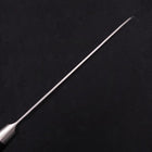 Santoku Silver Steel #3 Nashiji Western Black Handle 180mm-[Musashi]-[Japanese-Kitchen-Knives]