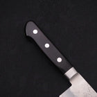 Santoku Silver Steel #3 Nashiji Western Black Handle 180mm-[Musashi]-[Japanese-Kitchen-Knives]