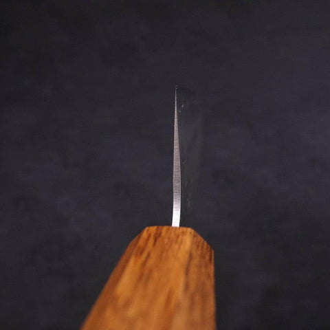 Santoku Silver Steel #3 Nashiji Yaki Urushi Handle 165mm-[Musashi]-[Japanese-Kitchen-Knives]