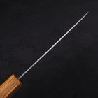 Santoku Silver Steel #3 Nashiji Yaki Urushi Handle 165mm-[Musashi]-[Japanese-Kitchen-Knives]