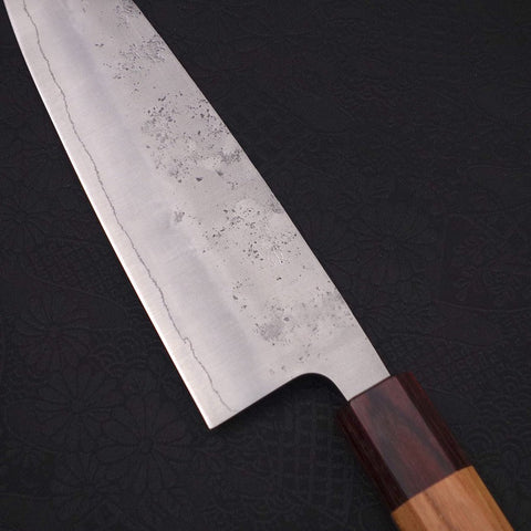 Santoku Silver Steel #3 Nashiji Zelkova Handle 165mm (6.5”)