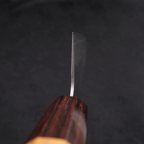 Santoku Silver Steel #3 Nashiji Mango de Zelkova 165 mm
