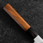Santoku Silver Steel #3 Polished Buffalo Bubinga Handle 170mm (6.7”)-[Musashi]-[Japanese-Kitchen-Knives]