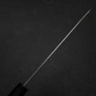 Santoku Silver Steel #3 Polished Buffalo Ebony Handle 165mm (6.5”)-[Musashi]-[Japanese-Kitchen-Knives]